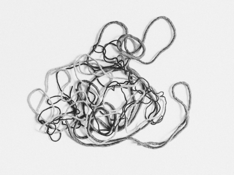 A tangle of colorful wires